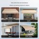 Verk Markiza balkonowa rozporowa ogrodowa tarasowa patio 4 x 2,4 m 5