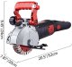 Bruzdownica laserowa do betonu 5 tarczy 2500 W do betonu ścian instalacji 2