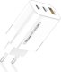 Ładowarka Tele System Ładowarka sieciowa USB-C + USB-A TELE System TS809 65W GAN QC PD, 3 porty ultraszybkiego ładowania 1
