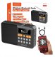 Mini Radio FM Bluetooth Przenośne na Baterie Kuchenne Głośnik Bezprzewodowy 1