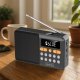 Mini Radio FM Bluetooth Przenośne na Baterie Kuchenne Głośnik Bezprzewodowy 5