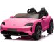Porsche Taycan Turbo S Różowy 24V Licencjonowany Pojazd Elektryczny 2x90W EDUKAMP 1