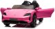 Porsche Taycan Turbo S Różowy 24V Licencjonowany Pojazd Elektryczny 2x90W EDUKAMP 13