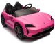 Porsche Taycan Turbo S Różowy 24V Licencjonowany Pojazd Elektryczny 2x90W EDUKAMP 17