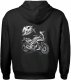 Bluza z kapturem motocyklowa z motocyklem na motor Honda NC 750 X męska czarna M 3