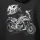 Bluza z kapturem motocyklowa z motocyklem na motor Honda NC 750 X męska czarna M 4