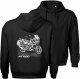 Bluza z kapturem motocyklowa z motocyklem na motor Honda NT 1100 męska czarna L 1