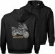 Bluza z kapturem motocyklowa z motocyklem na motor BMW GS 1250 Adventure męska czarna L 1
