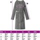 vidaXL Szlafrok z kapturem Ciemnoszary fleece 8