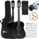 Suprimo CGS3 BK - Gitara klasyczna 4/4 czarna do nauki 9