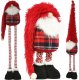 Dekoracja świąteczna SASKA CHRISTMAS Gnom dekoracyjny na teleskopach 38-88CM czerwony 1