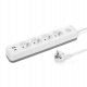 Montis Przedłużacz elektryczny biało-szary 4-gniazdowy z USB 3m MT186-WG-3 1