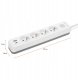 Montis Przedłużacz elektryczny biało-szary 4-gniazdowy z USB 3m MT186-WG-3 9