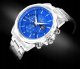 Zegarek Giewont Zegarek Męski Chronograph Sapphire Srebrno Niebieski GW9460-B3 2
