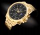 Zegarek Giewont Zegarek Męski Chronograph Sapphire Złoto Czarny GW9460-B4 2