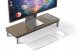Powerton ERGO DOKY Podstawa pod monitor z dock station, szary + dekor z ciemnego drewna 1