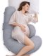 Momcozy PP006 F SHAPED PREGNANCY PILLOW AIR LAYER GRAY 1