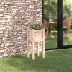 Drewutnia vidaXL Doniczka ogrodowa naturalny 31 x 31 x 70 cm Lite drewno sosnowe 1
