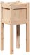 Drewutnia vidaXL Doniczka ogrodowa naturalny 31 x 31 x 70 cm Lite drewno sosnowe 2
