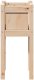 Drewutnia vidaXL Doniczka ogrodowa naturalny 31 x 31 x 70 cm Lite drewno sosnowe 4