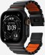 Nomad Goods Inc. Stratos Band - titanowa bransoleta do Apple Watch 49mm z FKM (black titanium, ultra orange FKM) 5