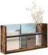vidaXL Regał na gazety z półką wędzony dąb 60 x 12 x 30 cm 3