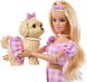 Lalka Barbie Mattel Twinning Looks - Jednakowa stylizacja w kratkę z pieskiem (JFP36) 5