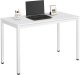 OSKAR Stół prostokątny do kuchni i biura TESSA 120x60 biały metalowe nogi 3