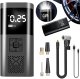 Akumulatorowa pompka elektryczna mini kompresor samochodowy flashlight SOS 1