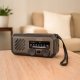 Mini Radio Przenośne Solarne Awaryjne Budowlane na Korbkę Baterie Powerbank 3