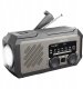 Mini Radio Przenośne Solarne Awaryjne Budowlane na Korbkę Baterie Powerbank 4