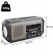 Mini Radio Przenośne Solarne Awaryjne Budowlane na Korbkę Baterie Powerbank 9