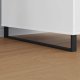 vidaXL Nóżki meblowe 2 pcs Czarny 79,6 x 4 x 10 mm Żelazo 3
