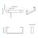 vidaXL Nóżki meblowe 2 pcs Czarny 79,6 x 4 x 10 mm Żelazo 9