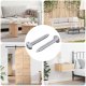 Wąż do pralki i zmywarki vidaXL Wkręty Drewniane 2 pcs srebrny M4 x 28 mm Stal 1