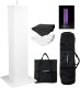 Hardman Biały totem 100-175cm PTS23W statyw sceniczny Dj z akcesoriami one size 1
