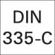Pogłębiacz stożk.DIN335C HSS, 90st.,3-pow.chwyt 20,5mm TiAlN z 4 z nierów.podz. 4
