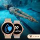 SMARTWATCH DAMSKI POŁĄCZENIA GPS MENU PL AMOLED ZŁOTY PULS SPORTOWY 2 PASKI 3