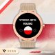 SMARTWATCH DAMSKI POŁĄCZENIA GPS MENU PL AMOLED ZŁOTY PULS SPORTOWY 2 PASKI 9