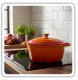 EMALIOWANY GARNEK ŻELIWNY 26cm 5L HAGE ORANGE 4