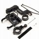 Uchwyt motocyklowy na telefon z szybką ładowarką USB - R10-metal - srebrny 3