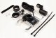 Uchwyt motocyklowy na telefon z szybką ładowarką USB - R10-metal - srebrny 5