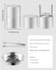 Prasa do kul lodowych metaliczna 53mm aluminiowa z akcesoriami do drinków 2