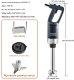 Blender Aigostar  Blender ręczny 750W stal nierdzewna regulowany zupa smoothie puree 304mm 3