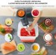 Blender Aigostar  Blender ręczny 750W stal nierdzewna regulowany zupa smoothie puree 304mm 7