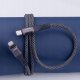 Maxlife kabel magnetyczny MXUC-11 USB-C - Lightning 1,0 m 27W czarny nylonowy 3