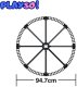 PlaySo Pociąg na choinkę Kolejka świąteczna 288cm PlaySo 699-128A 14