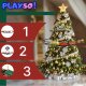 PlaySo Pociąg na choinkę Kolejka świąteczna 288cm PlaySo 699-128A 8