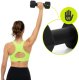 Hantle na stojaku zestaw 6 szt. obciążenia 1 kg, 2 kg, 3 kg do fitnessu, treningu domowego UNIWERSALNY 2