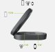 Stacja ładująca 3w1 bezprzewodowa składana do iPhone Apple Watch AirPods QI2 MFI - czarna Stacja ładująca 3w1 bezprzewodowa składana do iPhone Apple Watch AirPods QI2 MFI - czarna 3